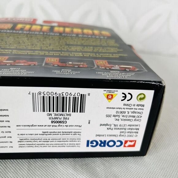 Corgi Showcase Collection Fire Heroes Baltimore Fire Dept. 1966 Fire Pumper - Picture 5 of 5